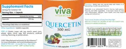 Label for Quercetin 500 mg