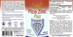 Label for Pico Zinc Plus