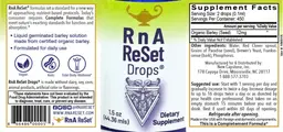 Label for RnA ReSet Drops