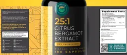 Label for Citrus Bergamot Extract