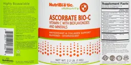 Label for Ascorbate Bio-C with Bioflavonoids and Minerals