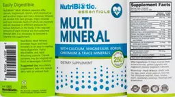 Label for Multi Mineral