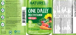 Label for One Daily Multivitamin for Teens