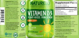 Label for Vitamin D3 5000 IU/125 mcg
