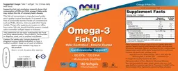 Label for Omega-3 Fish Oil