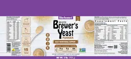 Label for Brewer's Yeast Powder Unflavored