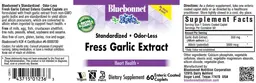 Label for Standardized Odor-Less Fresh Garlic Extract