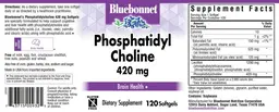 Label for Phosphatidyl Choline 420 mg