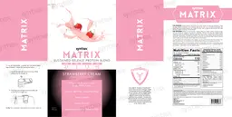 Label for Matrix Strawberry Cream