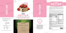 Label for Nectar Naturals Natural Strawberry Cream