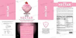 Label for Nectar Sweets Strawberry Mousse