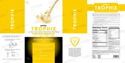 Label for Trophix Banana Pudding
