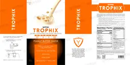 Label for Trophix Peanut Butter Wafer