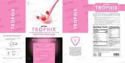 Label for Trophix Strawberry Smoothie
