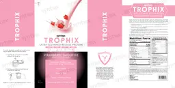 Label for Trophix Strawberry Smoothie