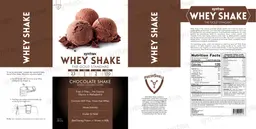 Label for Whey Shake Chocolate Shake