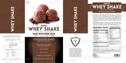 Label for Whey Shake Chocolate Shake