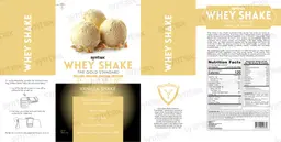 Label for Whey Shake Vanilla Shake