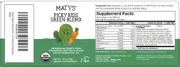 Label for Picky Kids Green Blend