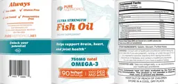 Label for Fish Oil 1000 mg