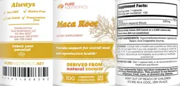 Label for Maca Root 500 mg