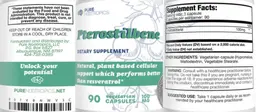 Label for Pterostilbene 100 mg