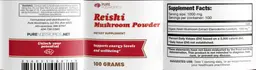 Label for Reishi Mushroom Powder