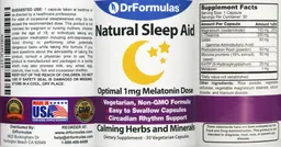 Label for Natural Sleep Aid