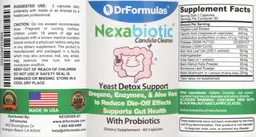 Label for NexaBiotic Candida Cleanse