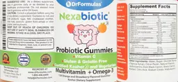 Label for Nexabiotic Multivitamin + Omega-3