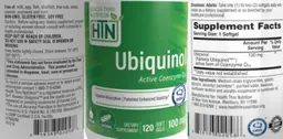 Label for Ubiquinol 100 mg