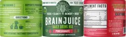 Label for BrainJuice Daily Drink Mix Pomegranate