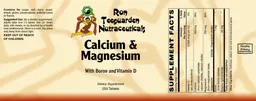 Label for Calcium & Magnesium