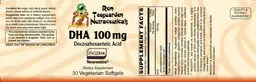 Label for DHA 100 mg