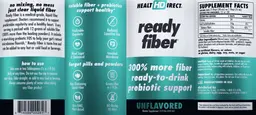 Label for Ready Fiber Unflavored