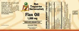 Label for Flax Oil 1,000 mg