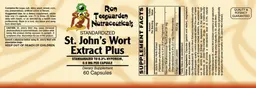 Label for Standardized St. John's Wort Extract Plus