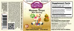 Label for Heaven Drops Wild Ginseng
