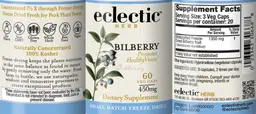 Label for Bilberry 450 mg