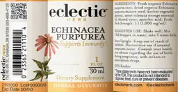 Label for Echinacea purpurea