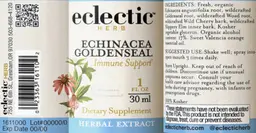 Label for Echinacea Goldenseal