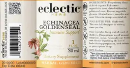 Label for Echinacea Goldenseal
