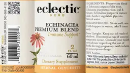 Label for Echinacea Premium Blend