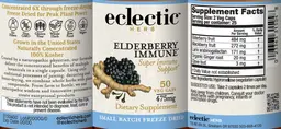 Label for Elderberry Immune 475 mg