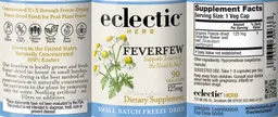 Label for Feverfew 125 mg