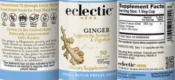 Label for Ginger 395 mg
