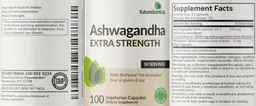 Label for Ashwagandha