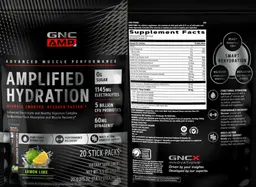 Label for Amplified Hydration Lemon Lime