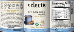 Label for Golden Milk Powder