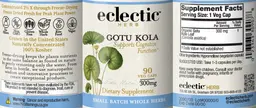 Label for Gotu Kola 300 mg